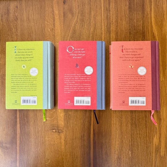 ANNE OF GREEN GABLES Hardcover Books Box Set Vol. 1-3 L.M. Montgomery Tundra HTF - Picture 3 of 16